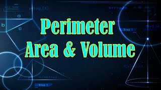 Perimeter , Area and volume l class 5 Maths CBSE