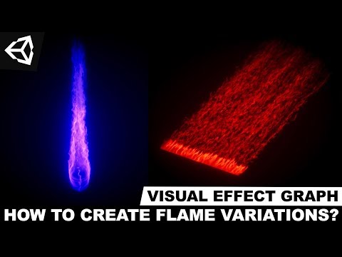 Unity3d VFX Graph - How To Create Flame Variations With Visual Effect Graph?