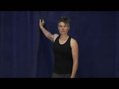 Pectoral stretching - YouTube video thumbnail.