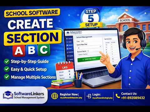05 How to Create Section in School Software | Step-by-Step Guide