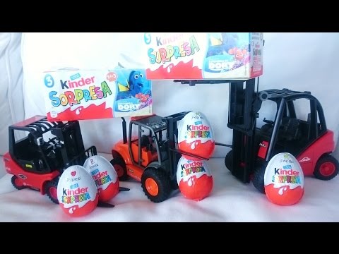 Surprise eggs Kinder Surprise Dora the Explorer Peppa Pig Mickey Mouse clubhouse rc bruder truck