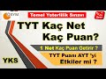 TYT 1 Net Kaç Puan ? | Kaç Puan Kaç Net ile Alınır? 2022 YKS