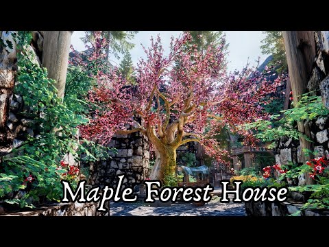 Skyrim Nature Lover's Dream Home- Maple Forest House- For Xbox and PC (AE/SE)