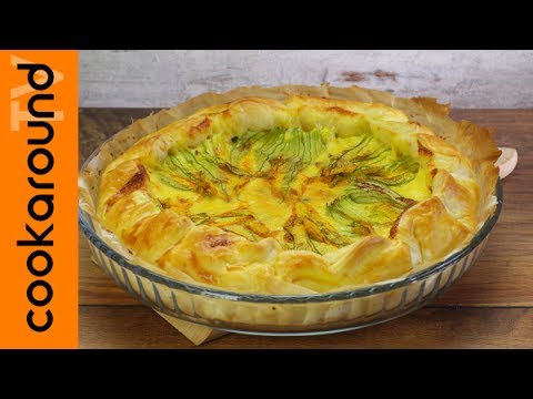 Torta salata ai fiori di zucca
