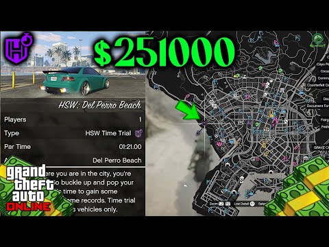 Del Perro Beach - HSW: Time Trial Help Guide | GTA Online - Make $251,000 Fast & Easy!