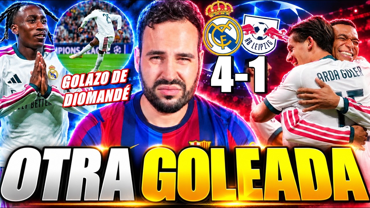 ¡EL MADRID AVISA AL BARÇA! GOLEADA 4-1 al Leipzig y GOLAZO de Diomande