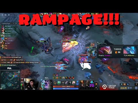 Beautiful Rampage By Mikoto | Talon vs Fnatic | TI 11 - Dota 2