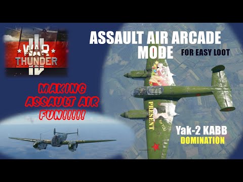 WAR THUNDER - Assault Domination - Assault Air Arcade BATTLE MODE  - Tips & Tricks..