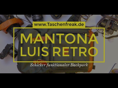 Mantona Fotorucksack Luis Retro