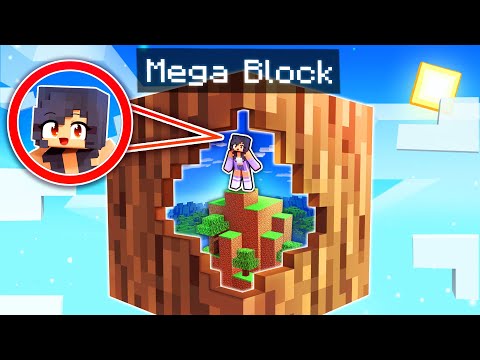 We're STRANDED On ONE MEGA BLOCK In Minecraft!