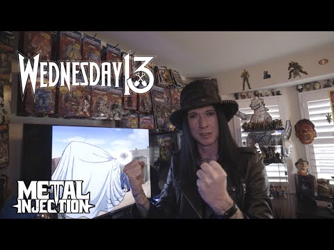 WEDNESDAY 13 Home Walk Through Of His Prized Horror Film Collection | Metal Injection