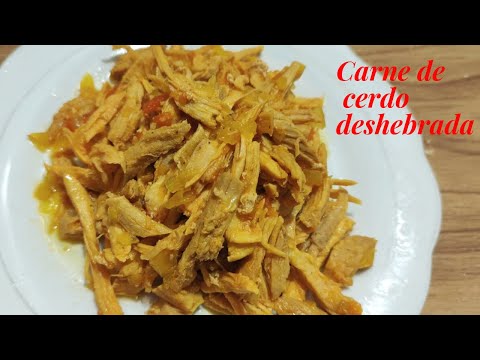 Carne de cerdo deshebrada. 🐷 Recetas de cocina fácil. #parati #parati #recipe