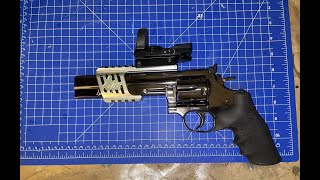 How to put a red dot and mount on a Dan wesson 715 pellet gun