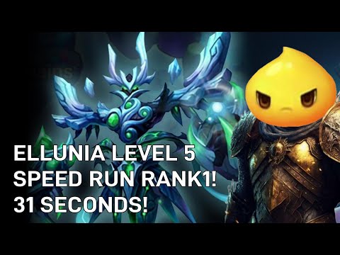 @GenesisPrime Ellunia Level 5 World Record Rank 1 -  31 Seconds!