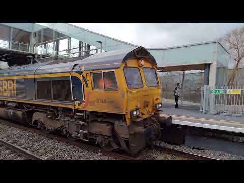 GBRF Class 66 no: 66705 @ WOP (6M42) 16/02/2022.