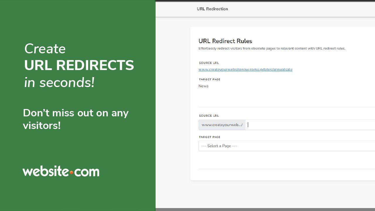 How to Create URL Redirects