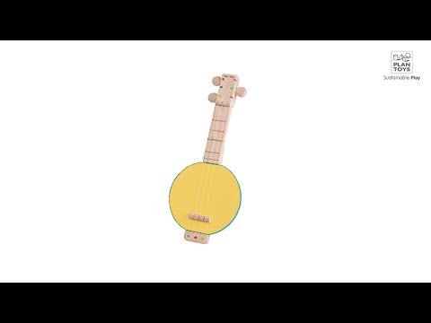 Dėlionė PlanToys lavinimo priemonė - muzikos instrumentas Bandžolėlė (PT6436) video