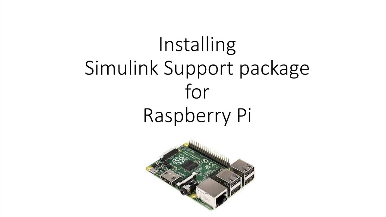 Installing Simulink support package for Raspberry Pi