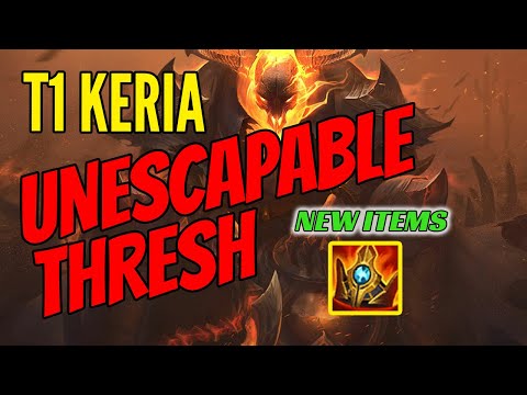 T1 Keria Plays Thresh Support vs Nautilus - Challenger Gameplay Bot Lane - New Items - Season 11 '