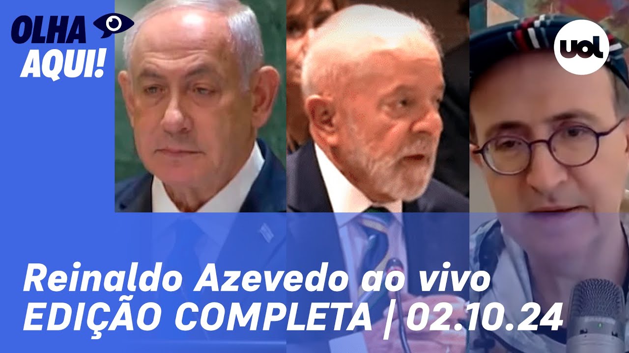 Reinaldo Azevedo ao vivo: Pesquisa em SP; Israel promete resposta ao Irã; avaliação de Lula e+