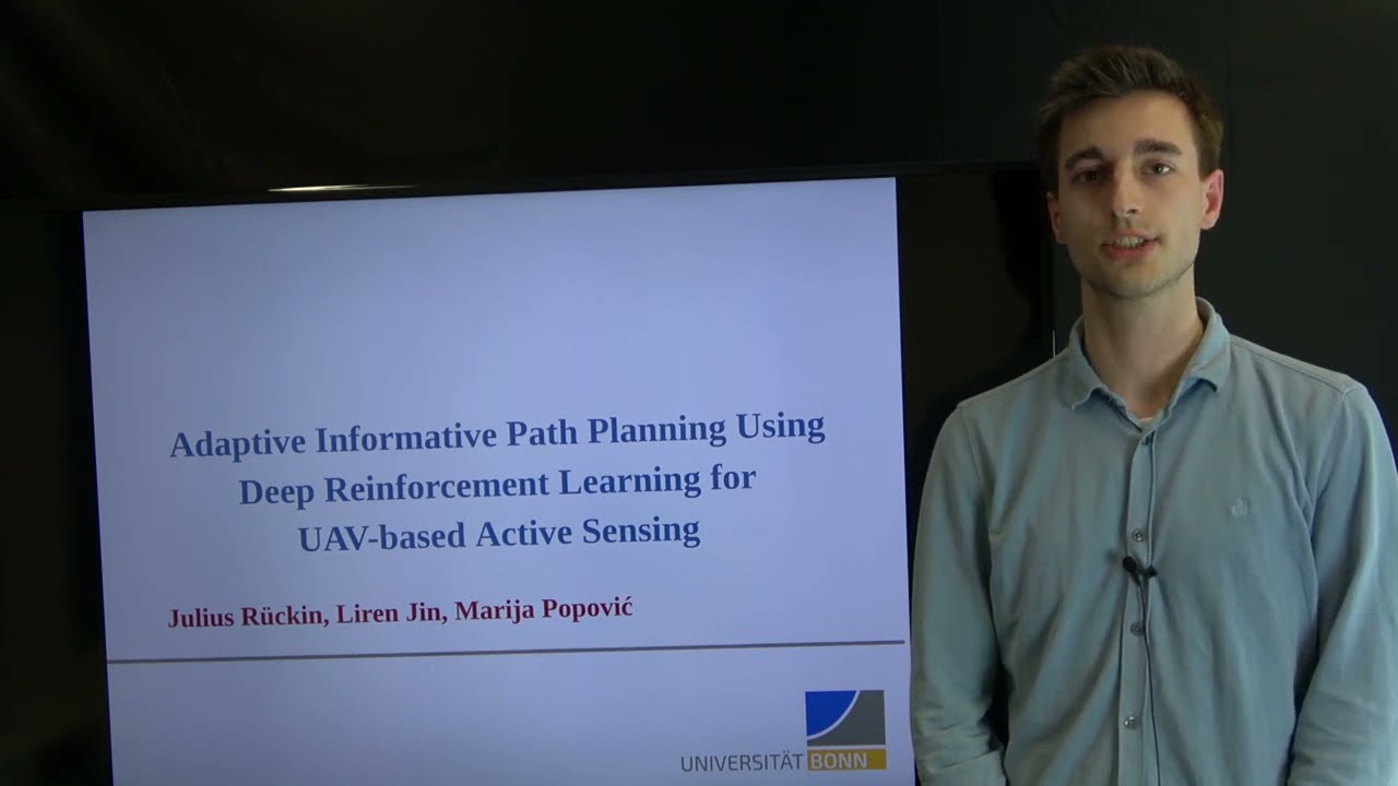 ICRA22: Adaptive Informative Path Planning Using Deep RL for UAV-based Active Sensing, Rückin et al.
