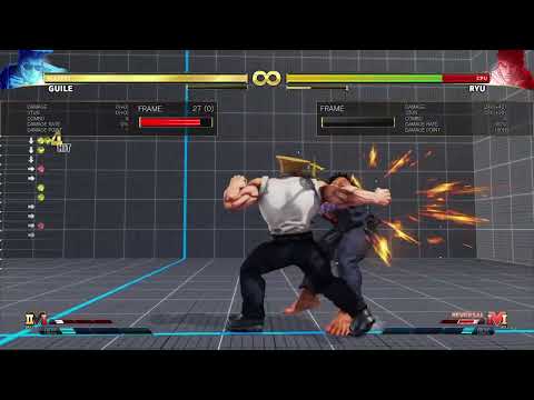 SFV Guile #30 crush counter combo 312dmg/525stn