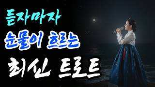 듣자마자 눈물이 저절로 흐르는 최신 트로트 모음(광고없음, 1시간)
