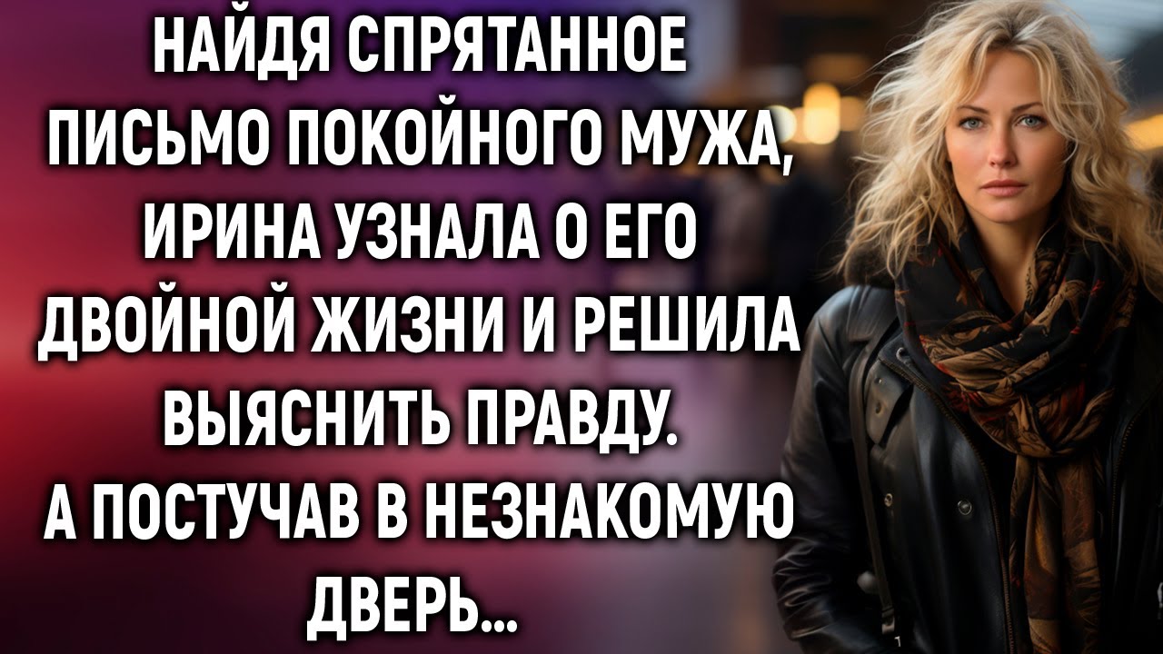 Найдя письмо покойного мужа, Ирина решила все выяснить. А постучав в незнакомую дверь…