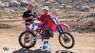 Racer X Films: Rick Johnson Interview | 1986 Honda CR250 | Garage Build | Two-St