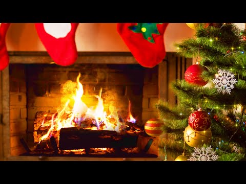 12 HOURS of Relaxing Fireplace Sounds, No Music, Natural Fireside Wood Crackling Sounds Christmas