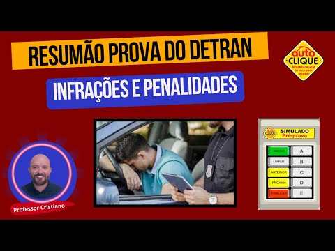 PASSING THE DETRAN TEST - INFRACTIONS AND PENALTIES - TEST SUMMARY #detransimulatedtest #detran