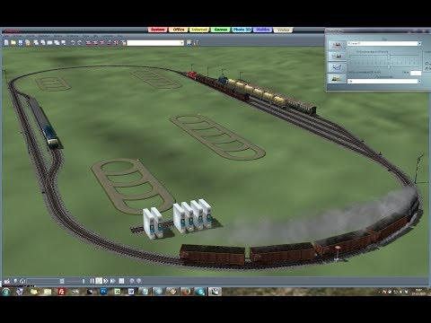 EEP-X Tutorial 33 - Added a 5th Train and ... Let's Play !!! - Model Train Simulator