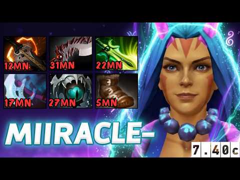 MIRACLE- Anti-Mage is UNSTOPPABLE?! 😱⚡ 1v9 Hard Carry Madness