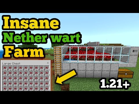 Best Nether Wart Farm in Minecraft! | Super Easy & Fast | 1.21+ |