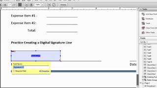 Creating a Digital Signature Form Field in Adobe Acrobat