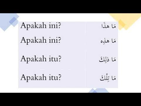 Mudah Belajar Bahasa Arab # Nyanyian Kata Tunjuk