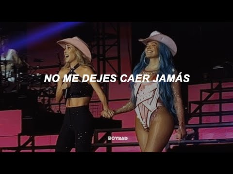 Karol G y Anahí - Sálvame (letra + video)  Concierto Arena Ciudad de México (CDMX)