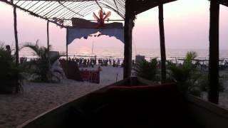 preview picture of video 'Canoe sitting on Arambol Beach, Goa India'