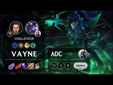Vayne ADC vs Syndra - EUW Challenger Patch 10.7