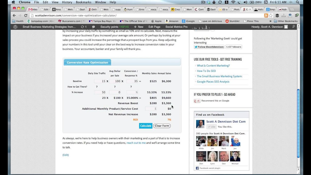 Conversion Rate Optimization Calculator