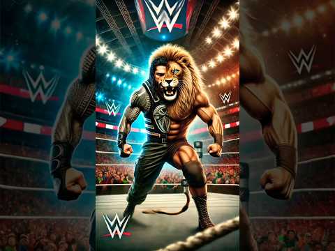 Roman Reigns Vs Lion 🦁| WWE hybrid #ytshorts #romanreigns #lion