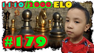Mục tiêu đạt 2000 ELO (#chesscom ): Em đô có trận đấu tương đối ổn (1110 elo)