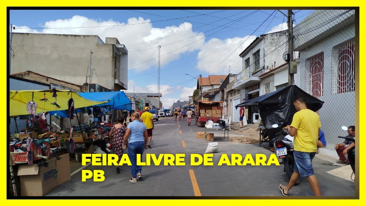 feira livre de Arara PB 16/9/2024