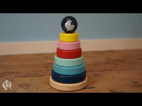 Moomin wooden stacking rings