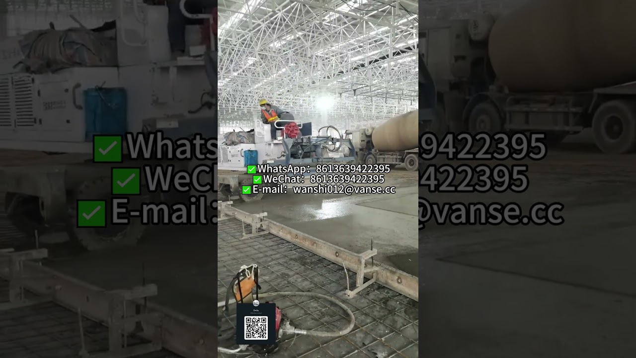 CONCRETE TOPPING SPREADER #vanselaserscreed #vanse #levelconcrete #concretework #ConcreteWorks