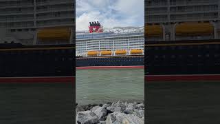 Disney Treasure Cruise Ship Leaving Port Canaveral Florida August 9th, 2025 #Disneytreasure