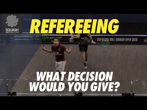 Squash Refereeing: Karim Abdel Gawad v Tarek Momen - Yes let