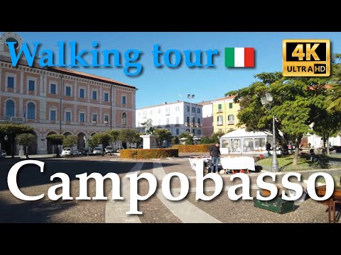 Campobasso (Molise), Italy【Walking Tour】History in Subtitles - 4K