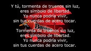 Barón Rojo_Cuerdas de Acero_Letra