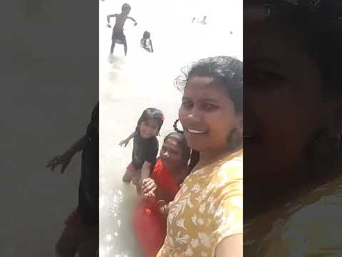 velankini beach.enjoy the kids  #snigdha  #sahruda #youtubeshorts #woow